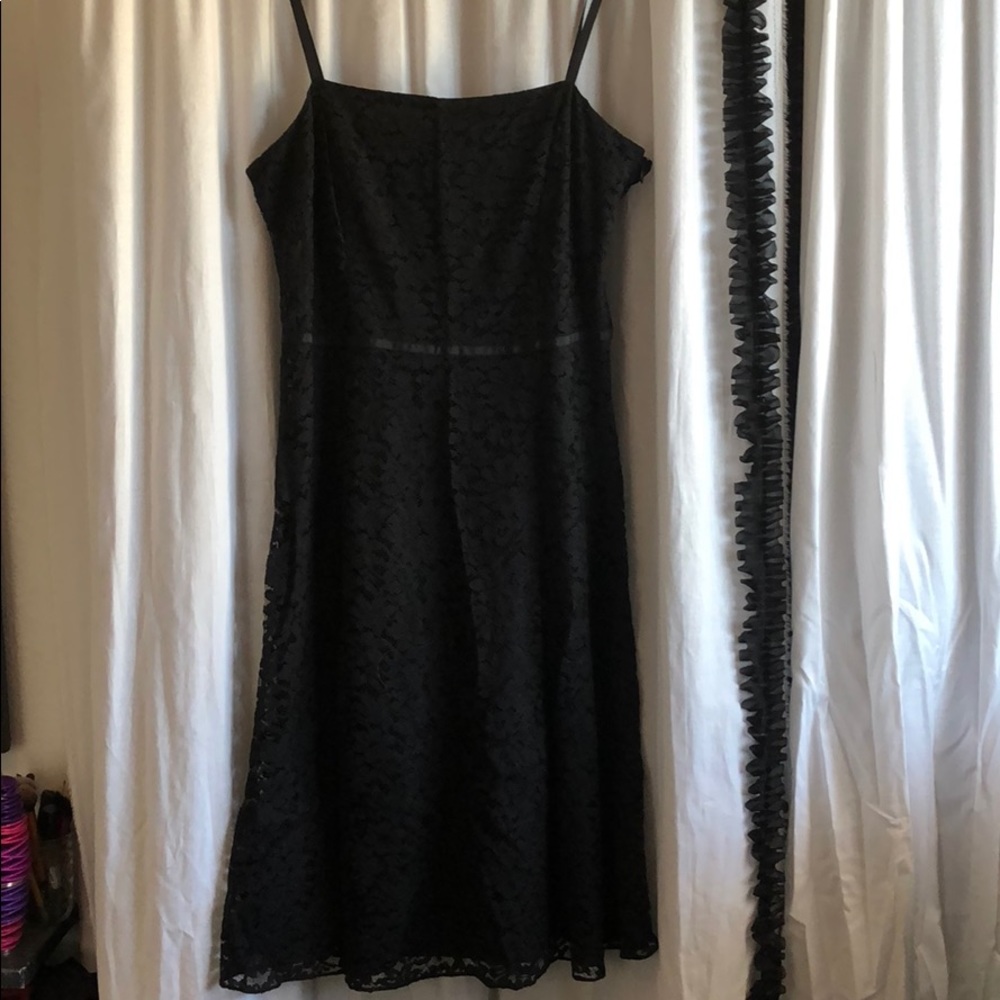 Anne Taylor Black Lace Dress